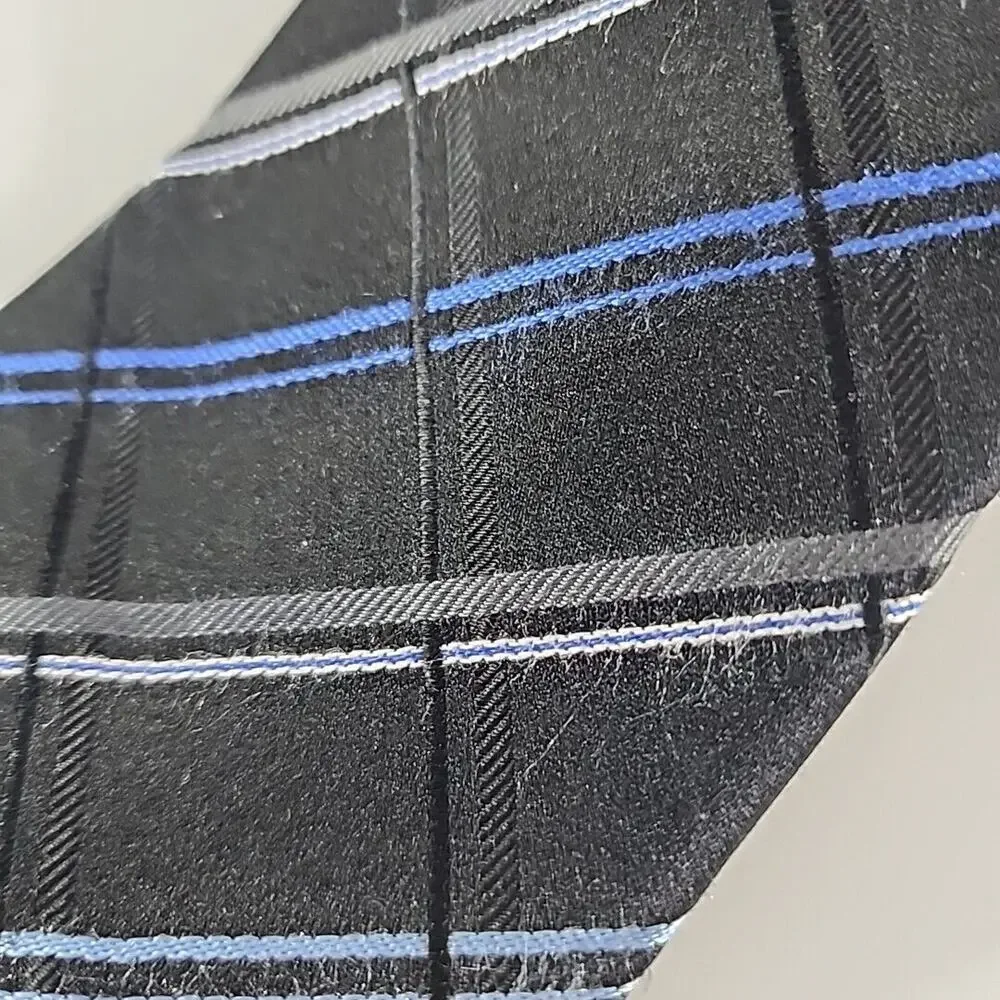 Geoffery Beene Blue Striped Silk Tie Necktie - Like New